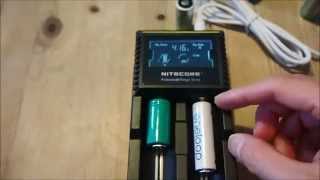 Nitecore Digicharger D2  Technical information and Demonstration [upl. by Surbeck]