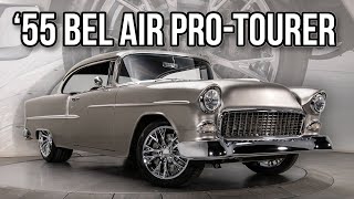 Pro Touring 1955 Bel Air Supercharged LSA 62L V8 6Spd Auto 580hp  FOR SALE  137489 [upl. by Aihsi653]