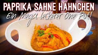 Paprika Sahne Hähnchen  Der Klassiker als One Pot Einen Versuch wert rezeptidee onepot [upl. by Belita]