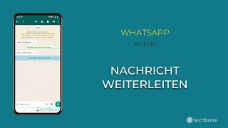 Nachricht weiterleiten  WhatsApp Android [upl. by Schuler]