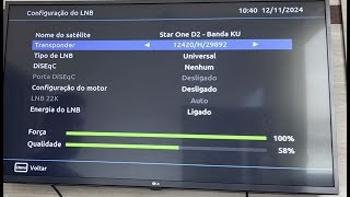 Como configurar o LNBF no VIVENSIS VX10 e atualizar a Lista de canais [upl. by Boeke527]