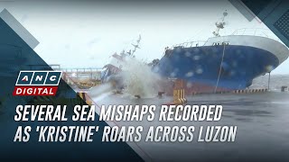 Several sea mishaps recorded as Kristine roars across Luzon  ANC [upl. by Oralia]