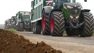 Holdingham Bio Gas grass silage preview with Fendt machinery [upl. by Earej160]