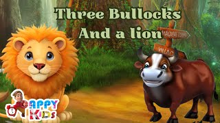 Three Bullocks And A lion Short Story In English  Fairytales And Bedtime Stories [upl. by Yardley]