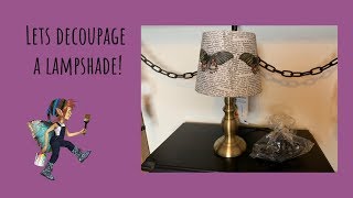 Lets decoupage a lampshade [upl. by Euqnimod]