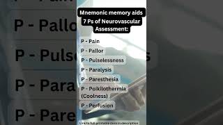 7 Ps of Neurovascular Assessment NCLEX Prep nclex nclexreview nursingstudent [upl. by Irbua615]