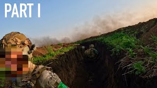 RAW Combat GoPro  NonStop Artillery in Khromove [upl. by Roslyn]