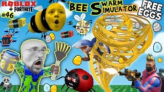 ROBLOX BEE SWARM SIMULATOR FREE EGGS from FORTNITE FGTEEV Honey Tornado 46 [upl. by Ax]