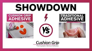 Cushion Grip VS Denture Glue Adhesives [upl. by Betteann915]