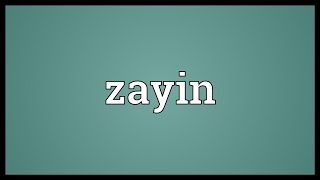 Zayin Meaning [upl. by Oneal360]