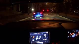 Tone Wow GTR R35 Malaysia Night Run Kesas  LDP Police Roadblock [upl. by Alaham678]