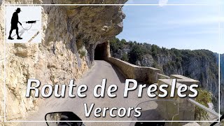 Route de Presles Balcony Road D292 Vercors France  by motorcycle and drone [upl. by Ewall]