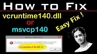 How to fix VCRUNTIME140dll or MSVCP140 Missing in Windows 7 [upl. by Enomahs]