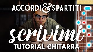 SCRIVIMI Tutorial Chitarra  Nino Buonocore [upl. by Llerdnad289]