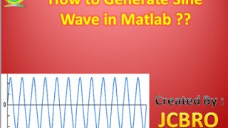 How to generate Sine Wave in Matlab [upl. by Sumer298]