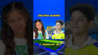 Cristiano Ronaldo Jr Vs DelfinaSuarez 😲🙀delfina Shorts delfinasuarez CristianoJrfootball fyp [upl. by Syverson]