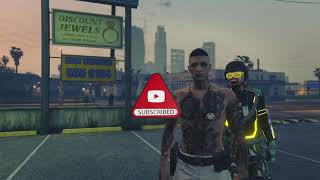 Como sacar los joggers blancos personaje masculino en gta v ps4 xbox online gta v online [upl. by Ainattirb]