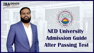 NED University Admission Guide After Passing Test [upl. by Borgeson976]