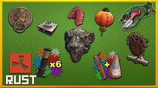 Rust Skins  Lunar New Year 2020 Fireworks Gong Rat Mask New Igniter Item 152 Skin Preview [upl. by Myrna]