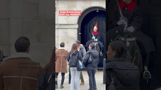 King’s Guards always BUSY with TOURISTS💕 kingsguard horse horseguardsparade [upl. by Lepley]