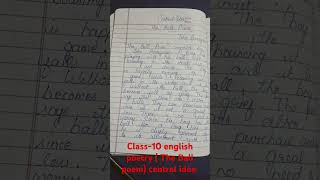 Class10 english poetry  The ball poem central idea [upl. by Anale]