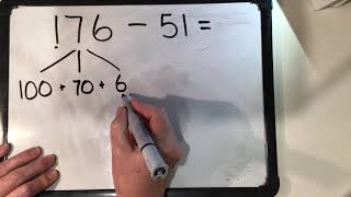 Year 1 subtraction using partitioning [upl. by Lindell321]