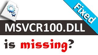 MSVCR100dll is missing in your Windows PC [upl. by Leake]