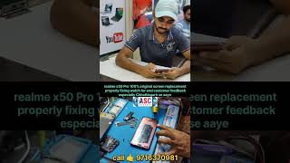 realme x50 Pro screen replacement properly fixing 100 original screen smartphone repair [upl. by Llerraj]