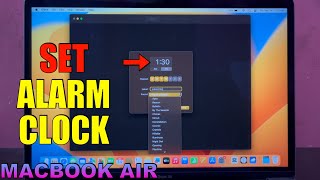 How to Set Alarm Clock on MACBOOK [upl. by Seuqram]