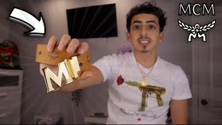 MCM Belt UnboxingReview Try OnFAKE VS REAL [upl. by Adle]