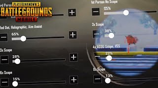 BEST SETTINGS AND SENSIVITY  PUBG MOBILE [upl. by Jordanna]