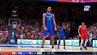 NBA 2K23 Asian Games  Gilas Pilipinas vs China Full Game Highlights [upl. by Anabahs]