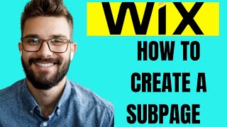 HOW TO CREATE A SUBPAGE IN WIX 2024 [upl. by Rosenblast]