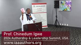 IAAA  PDI CEO Welcome Speech  Prof Chinedum Igwe [upl. by Accemahs]