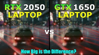 RTX 2050 Laptop vs GTX 1650 Laptop  Gaming Test  How Big is the Difference [upl. by Siraj]