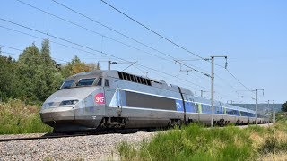 PASSAGES DE TGV A 300kmh  TRAINSPOTTING EN FRANCE [upl. by Lrig]