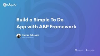 Build a Simple To Do App with ABP Framework Angular  MongoDb [upl. by Yvor987]