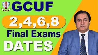 Final Exams Dates for Spring Semester Affiliated Colleges GCUF 2024 [upl. by Quennie51]