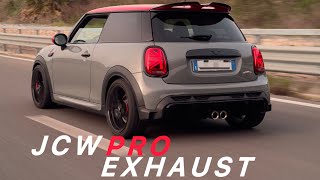 MINI JCW 2022  Pro Exhaust  Pure Sound Valve Open 💥 [upl. by Purdum]