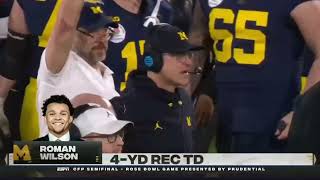 Michigan touchdown ties game late in the 4th quarter [upl. by Lois]