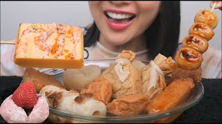 ODEN JAPANESE ONE POT SOUP ASMR EATING SOUNDS NO TALKING  SASASMR [upl. by Atihcnoc]