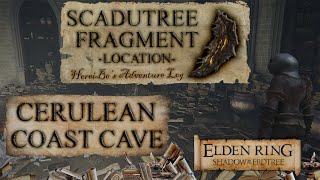 Scadutree Fragment  Cerulean Coast Cave Location  Elden Ring Shadow of the Erdtree [upl. by Nalloh997]