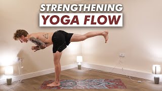 Strength Building Yoga Flow for Shoulders Chest and Core  Meditate and Flow with Me [upl. by Nerdna796]