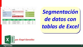 Segmentación de datos con tablas de Excel [upl. by Ellerd]