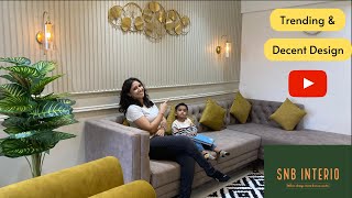 Trending amp Decent Design  3BHK Home Interior Design  Interior Design Ideas  Pune  BanerPashan [upl. by Dnalrah]