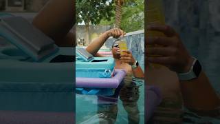 How to make a floating cooler for your drinks pool summer cooler problemsolved [upl. by Yralih]