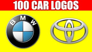 CAR LOGOS and NAMES  Learn the Logos of 100 Best Car Brands [upl. by Farlay]