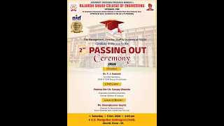 JSPMs Rajarshi Shahu College Of Engineering  2nd Passing Out Ceremony 2024 [upl. by Nariko214]