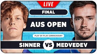 SINNER vs MEDVEDEV • Australian Open 2024 Final • LIVE Tennis PlaybyPlay Stream [upl. by Rasaec]