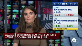 Enbridge buying three utility companies for 14 billion [upl. by Lisandra724]